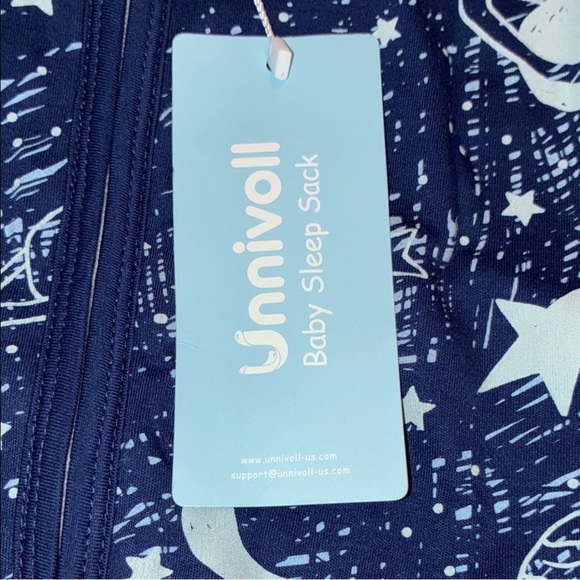 NWT Blue Space themed Baby Sleep Sack 6-12 months - Picture 3 of 8